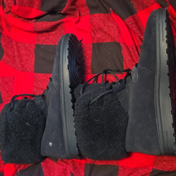 Abeo imelda suede and wool lace up boot - Picture 3 of 5